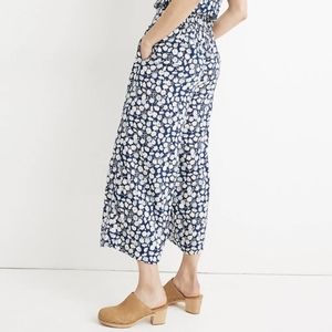 Madewell Huston Pull On Crop Pants French Floral